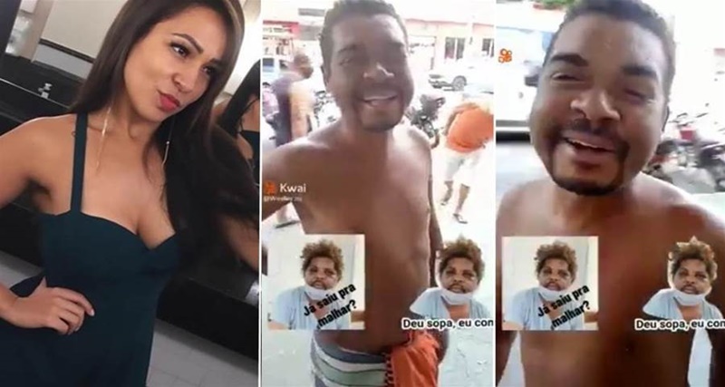 Esse é o mendigo que ficou com a mulher do personal, ele é muito engraçado ‘Pego mesmo, é Vapo’ Veja o vídeo