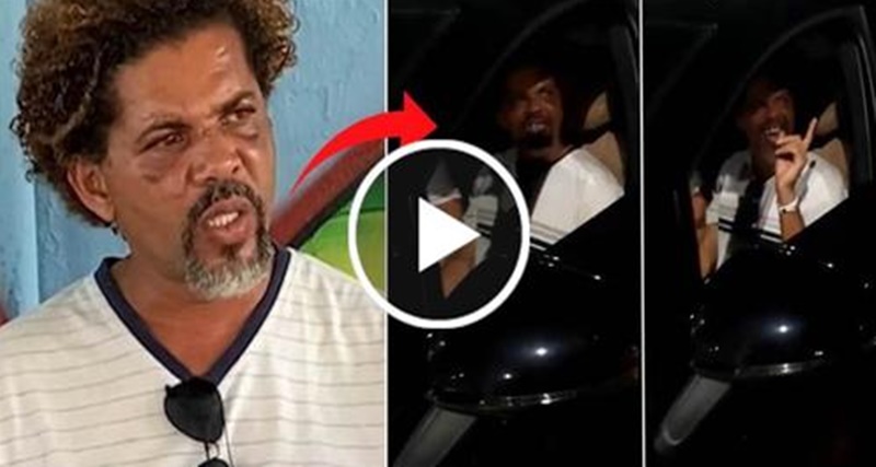 FOMOS ENGANADOS! Suposto morador de rua Gilvaldo Alves é Flagrado dirigindo uma Porshe escondido; Veja o vídeo