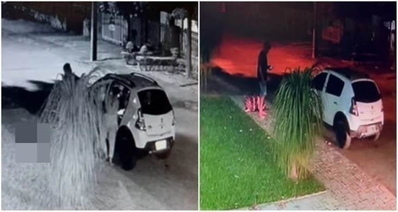 Vídeo mostra mulher traindo personal com morador de rua, ele chegou na hora