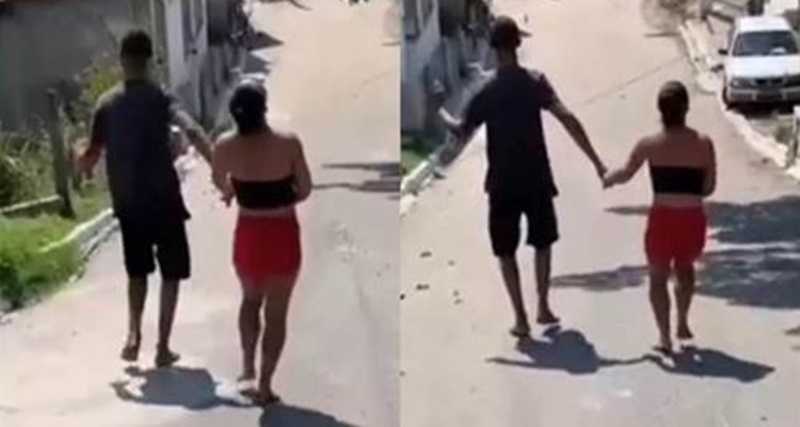 Casal é flagrado roubando na comunidade e teve o pior castigo ‘Eu nunca mais vou roubar’ Veja o vídeo