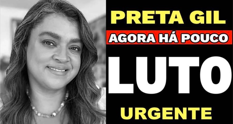 NOTÍCIA TRISTE: CANTORA PRETA GIL APÓS INICIAR TRATAMENTO CONTRA O CANCER DE INTESTINO lNFELIZMENTE