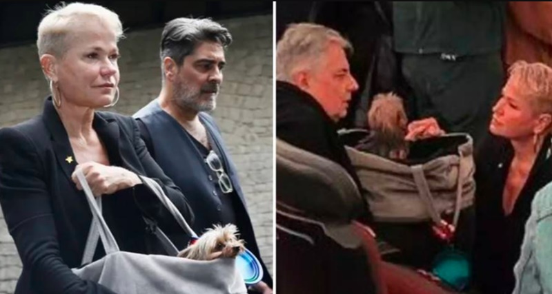 Xuxa consolou viúvo de Rita Lee durante velório, mas detalhe fez com que a loira fosse detonada na web