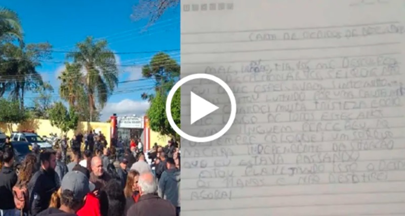 Ex-Aluno que praticou o crime em escola do PR deixou caderno com anotações misteriosas em sua casa “Eu vou.. Ver mais