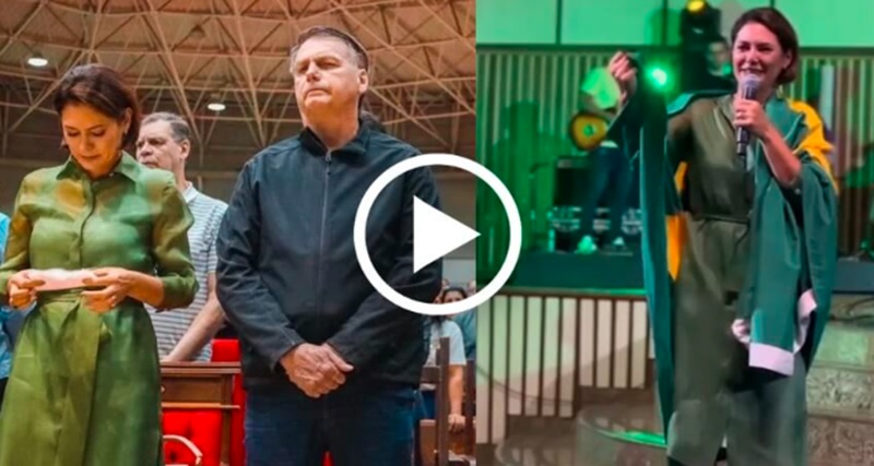 Jair Bolsonaro E Michelle Bolsonaro Vão A CULTO E O Que Acontece Deixa Todos CHOCADOS – VEJA VÍDEO