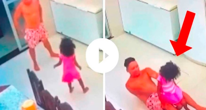 Mãe confia sua filha de 4 anos aos cuidados do ‘tio’ e fica em choque ao ver as imagens da câmera; Veja o vídeo