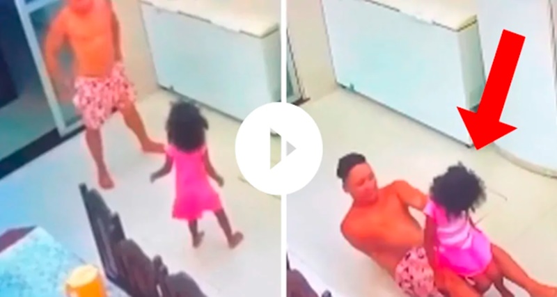 Corajosa a mãe confia sua filha de 4 anos aos cuidados do ‘tio’ e fica em choque ao ver as imagens da câmera; Veja o vídeo