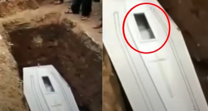 Vídeo Mostra O Momento Que Cadáver Acenou Para Familiares Pelo vidro Do Caixão Na Hora Do Enterro