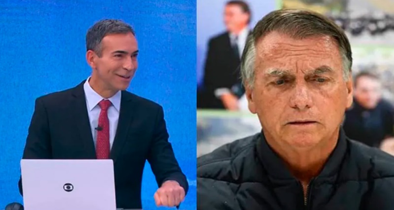 César Tralli debocha de Bolsonaro ao vivo na Globo: “Toc Toc o Bols…Ver Mais